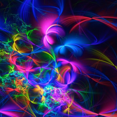 Yaratıcı tasarım için soyut fraktal çizim