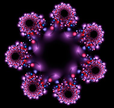 Yaratıcı tasarım için soyut fraktal çizim