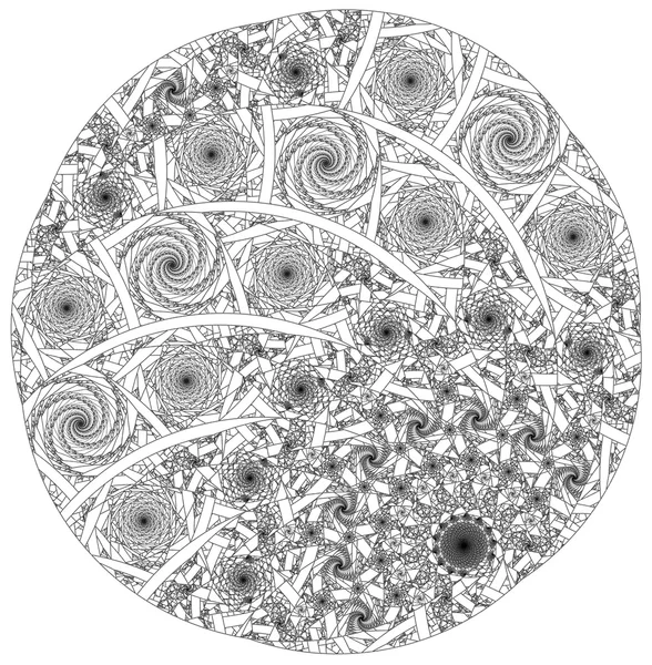 창조적 인 디자인을 위한 추상적 인 프랙탈 그림 — 스톡 사진