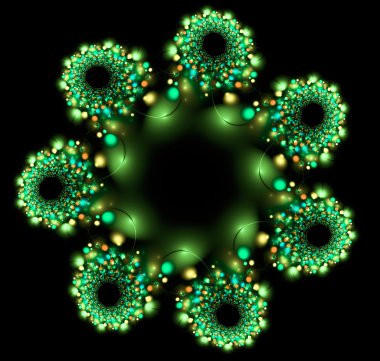 Yaratıcı tasarım için soyut fraktal çizim