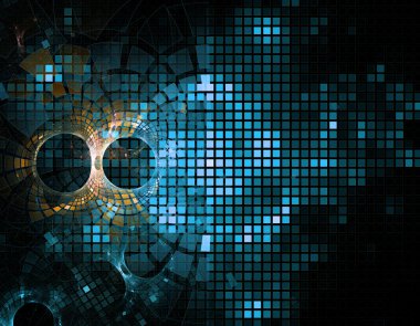 Yaratıcı tasarım için soyut fraktal çizim