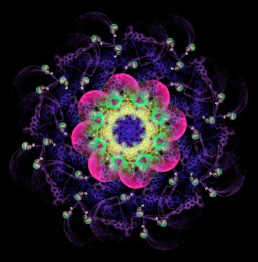 Yaratıcı tasarım için soyut fraktal çizim