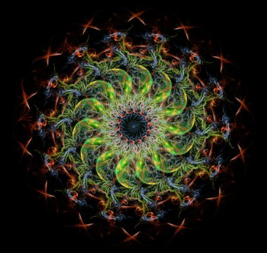 Yaratıcı tasarım için soyut fraktal çizim