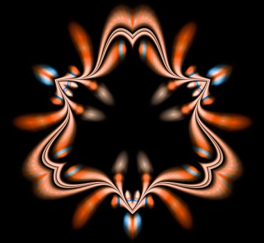 Yaratıcı tasarım için soyut fraktal çizim