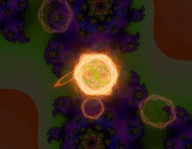 Yaratıcı tasarım için soyut fraktal çizim