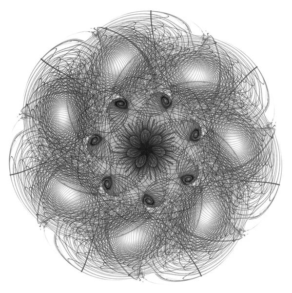创造性设计的抽象分形图解 — 图库照片
