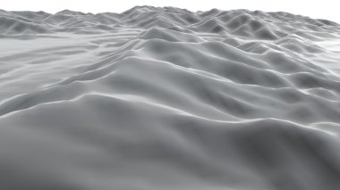bir yüzey 3D çizimi bir dağlar gibi görünüyor