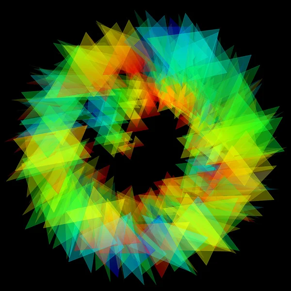 3D иллюстрация структуры цветных кругов — стоковое фото