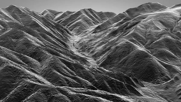 3D Illustration der Berglandschaft — Stockfoto