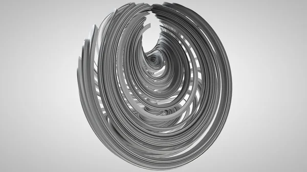 3D illustration of abstract figures