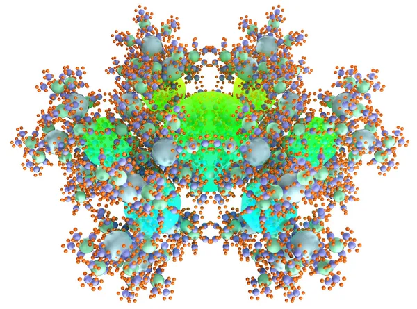 미생물학 분자 개체의 3d 그림 — 스톡 사진