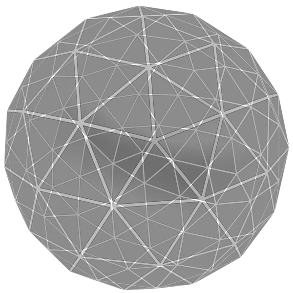 3D иллюстрация глобуса сетевой сети — стоковое фото
