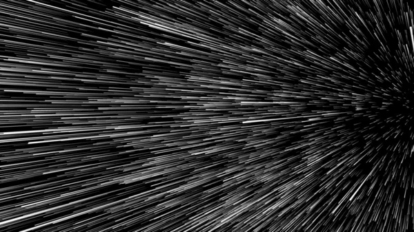 Ilustración 3D de senderos estelares en el universo — Foto de Stock