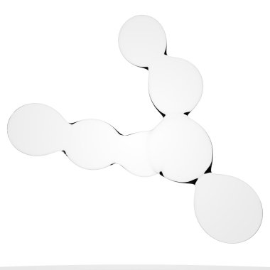 sıvı damla 3D çizimi