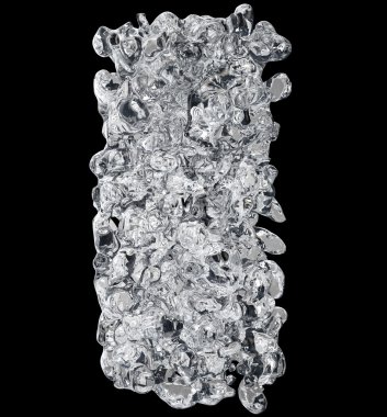 şeffaf sıvı sütun 3D çizimi