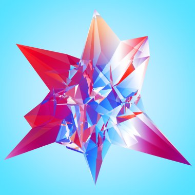 düzensiz poligon nesne 3D çizimi