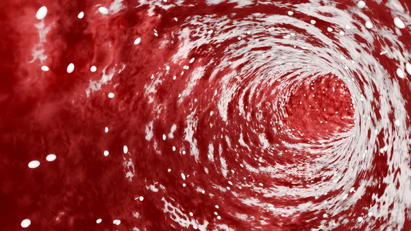 3D иллюстрация кровеносных сосудов внутри — стоковое фото