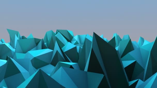 Illustration 3D de la surface du modèle mathématique de relief — Video