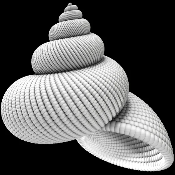 3D illustration av sea shell objekt — Stockfoto