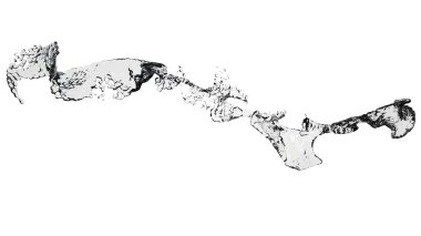 sıvı sıçrama hareket 3D çizimi