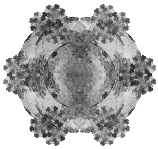 Ilustração fractal abstrato para design criativo parece bela flor — Fotografia de Stock