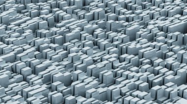 Poli yardım yüzey yapısının 3B çizimi.