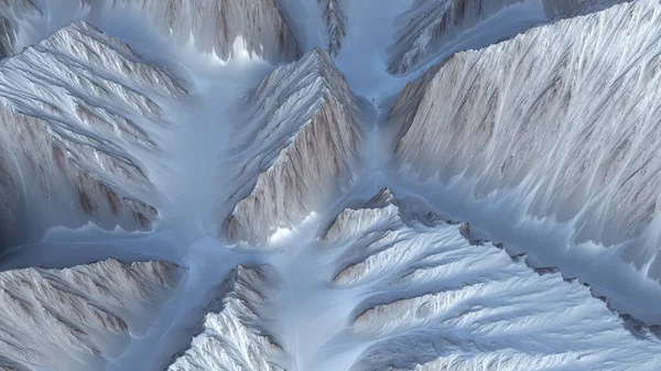 Ilustración 3D del relieve colorido del paisaje de montaña. —  Fotos de Stock
