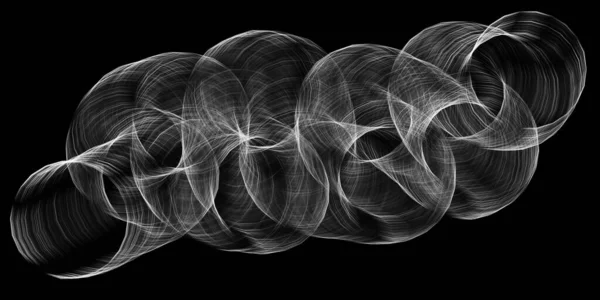 波の3Dイラストは煙のように見えます — ストック写真