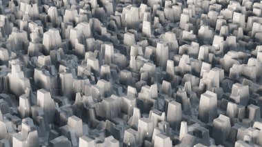 Poli yardım yüzey yapısının 3B çizimi.