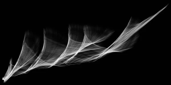 3D-illustration av vågor ser ut som rök — Stockfoto
