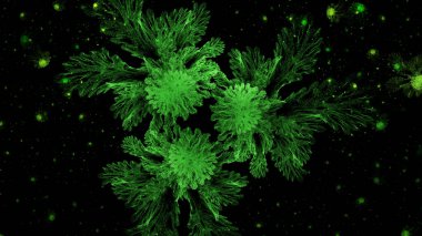 Yaratıcı tasarım için soyut fraktal çizim çiçek gibi görünüyor.