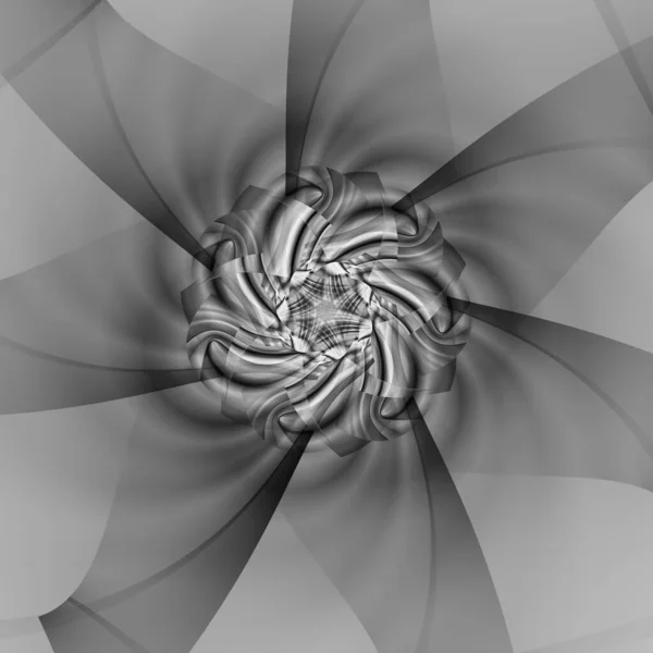 Абстрактная фрактальная иллюстрация для творческого дизайна выглядит как цветок. — стоковое фото