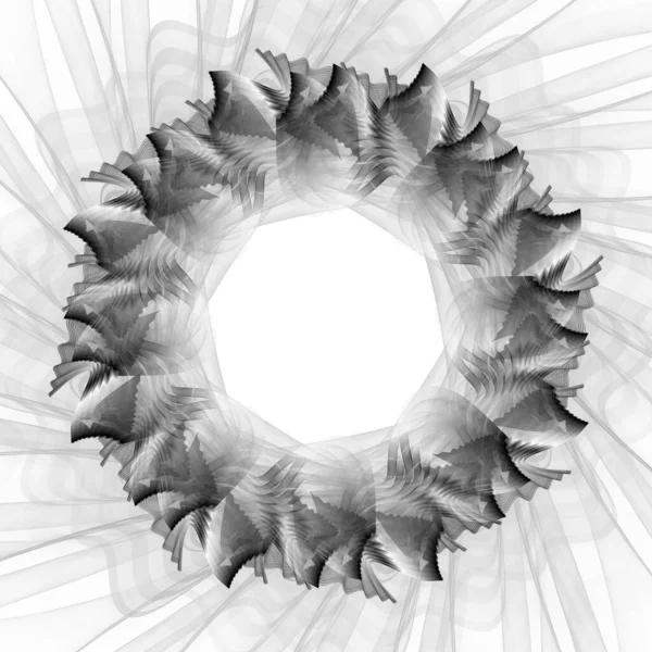 Абстрактная фрактальная иллюстрация для творческого дизайна выглядит как цветок. — стоковое фото