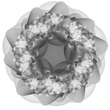 Yaratıcı tasarım için soyut fraktal çizim çiçek gibi görünüyor.