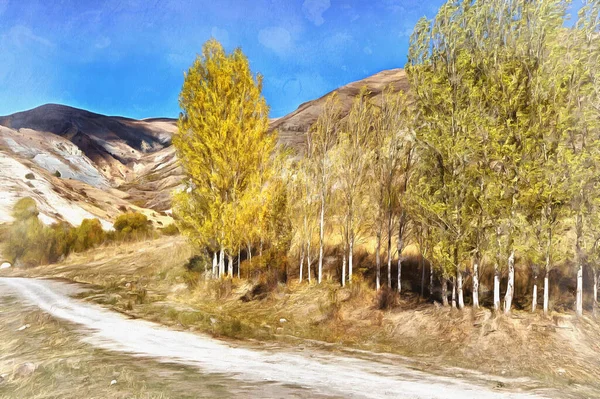 Pintura colorida del valle de la montaña en Armenia —  Fotos de Stock