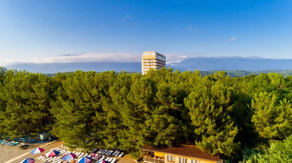 Vista dal drone sulla costa del Mar Nero — Foto Stock