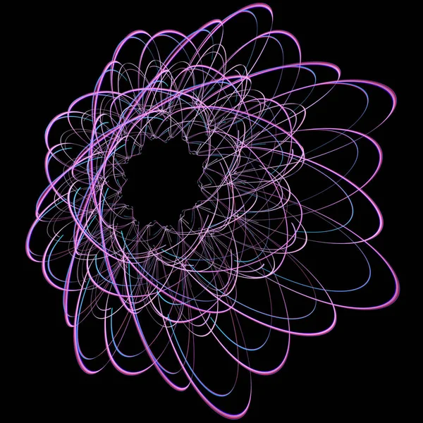 Абстрактна фрактальна ілюстрація для творчого дизайну виглядає як медуза — стокове фото