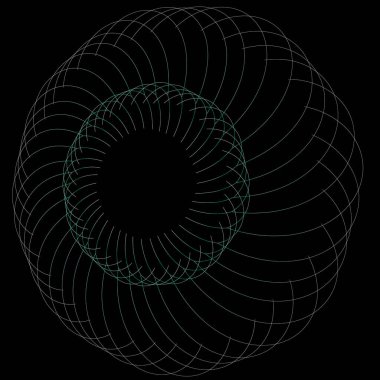 Yaratıcı tasarım için soyut fraktal illüstrasyon denizanasına benziyor