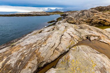 Barents Denizi 'ndeki güzel kutup yazı manzarası