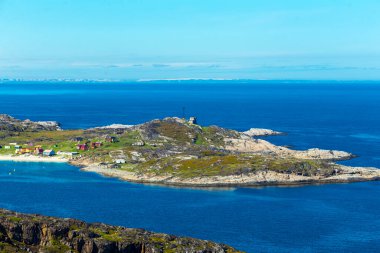 Barents Denizi 'ndeki güzel kutup yazı manzarası