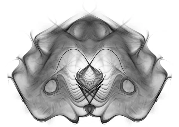 Ilustração 3D de fractal abstrato para design criativo se parece com bactérias — Fotografia de Stock