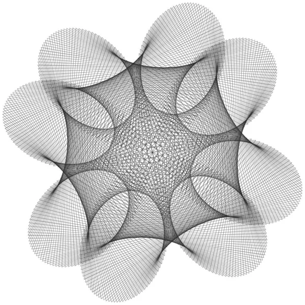 Illustrazione 3D monocromatica di frattale astratto per un design creativo su sfondo bianco. — Foto Stock