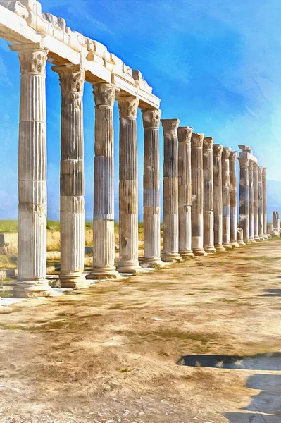 Ruinas de la antigua Laodicea en el Lycus, provincia de Denizli, Turquía. — Foto de Stock