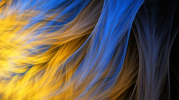 Yaratıcı tasarım için üç boyutlu soyut fraktal çizimi