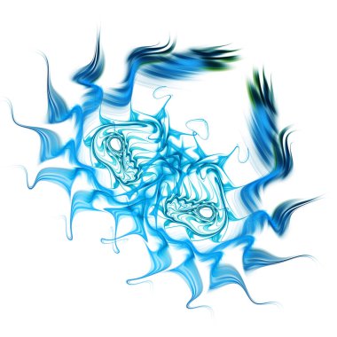 Yaratıcı tasarım için üç boyutlu soyut fraktal çizimi