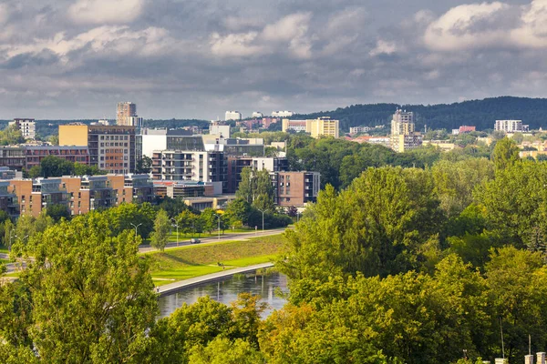 Veduta aerea su Vilnius, la capitale della Lituania. — Foto Stock