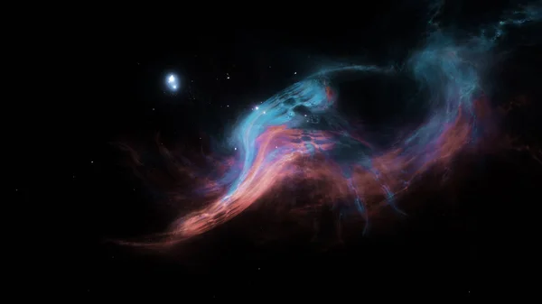 3D illusztráció absztrakt fraktál kreatív design néz ki, mint a galaxisok — Stock Fotó