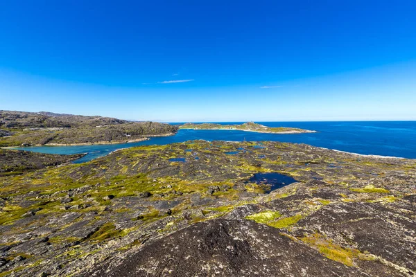 Beautiful arctic summer landscape on Barents sea Royalty Free Stock Images