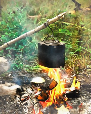 Esrar kamp ateşinde kaynıyor.