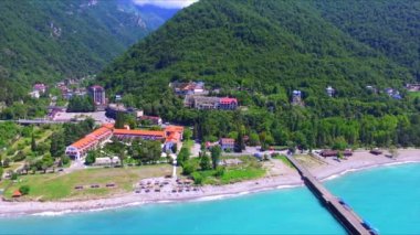 Karadeniz kıyısındaki insansız hava aracının görüntüsü